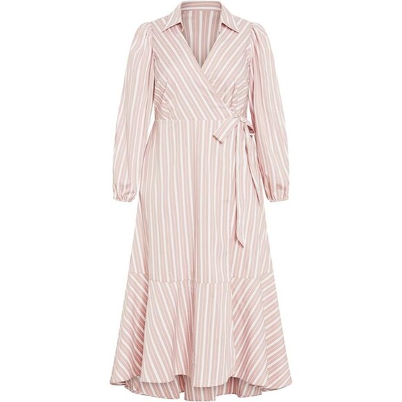 Avenue womens Avenue Plus Size Dress Sue Wrap Dress US 26/28 - Picture 2 of 10